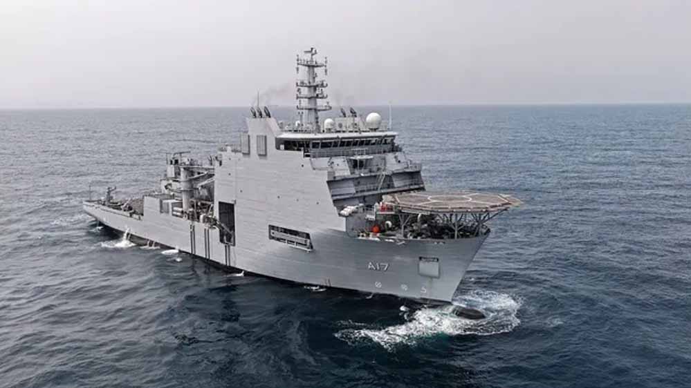 Rafale डील से पहले भारत की समुद्री ताकत में इजाफा, राजनाथ सिंह ने नौसेना को सौंपा नया फ्लीट सपोर्ट शिप Rafale डील से पहले भारत की समुद्री ताकत में इजाफा, राजनाथ सिंह ने नौसेना को सौंपा नया फ्लीट सपोर्ट शिप