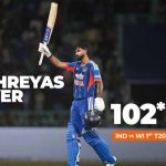 श्रेयस अय्यर ने T20I रैंकिंग में मचाया धमाल, 18 स्थान ऊपर पहुंचे; पाकिस्तानी बल्लेबाज से छिना नंबर-1 ताज