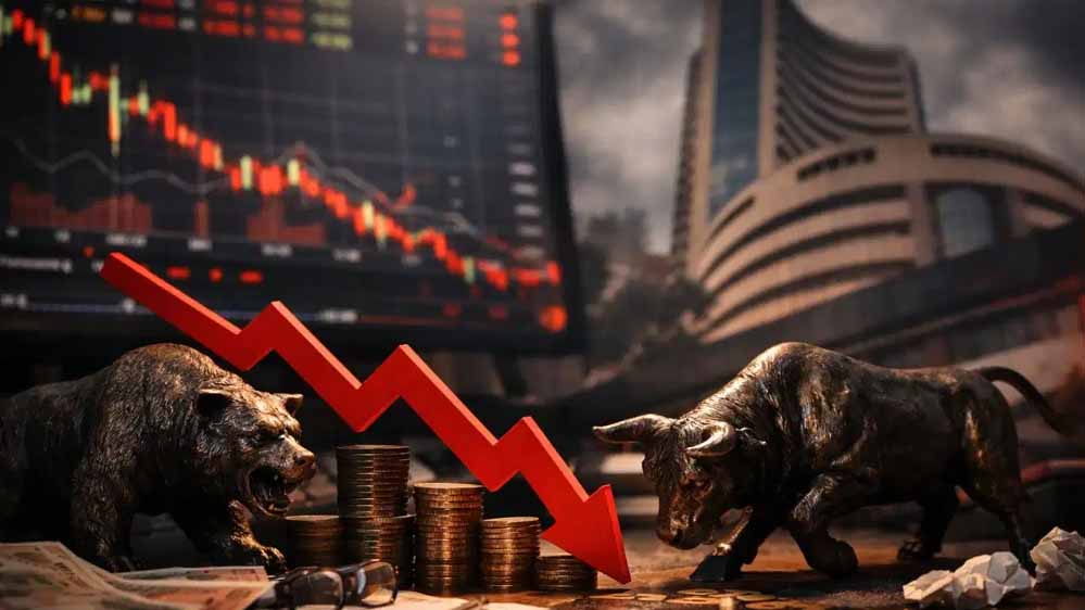 Stock Market Crash: सेंसेक्स-निफ्टी में बड़ी गिरावट, निवेशकों को ₹10 लाख करोड़ का झटका