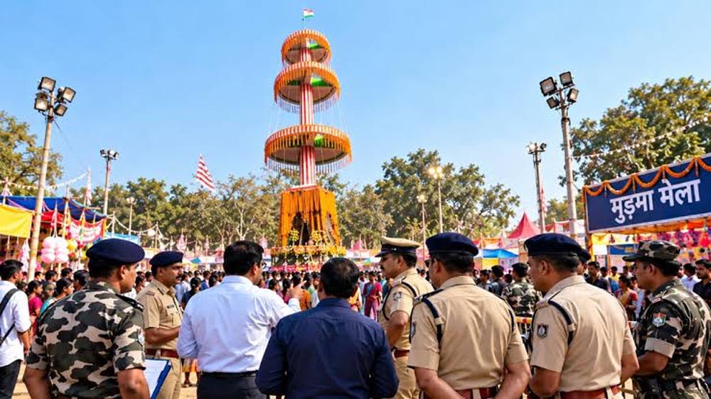 मुड़मा जतरा मेले में जुटेंगे लाखों श्रद्धालु, 4 सेक्टरों में बंटा परिसर; 8 जगहों पर ट्रैफिक पुलिस तैनात मुड़मा जतरा मेले में जुटेंगे लाखों श्रद्धालु, 4 सेक्टरों में बंटा परिसर; 8 जगहों पर ट्रैफिक पुलिस तैनात