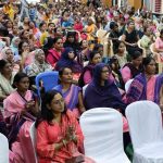 गर्भवती महिलाओं की हुई गोद भराई, माताओं को वितरित की गईं फूड बास्केट