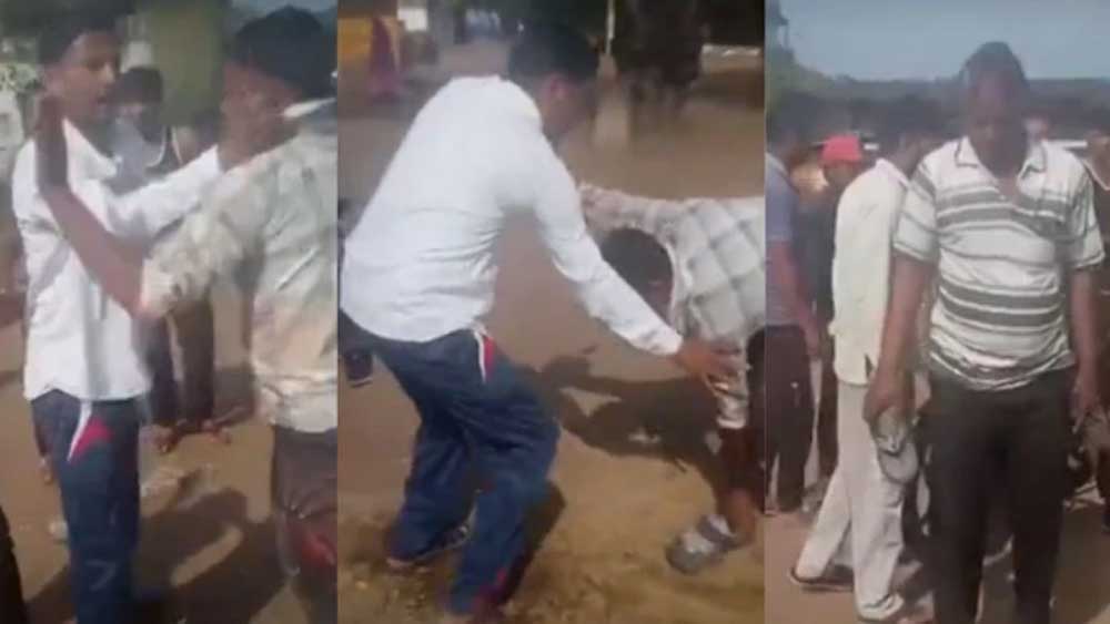 कटनी में सरपंच की दबंगई! ग्रामीण को चप्पलों से पीटा, गाली-गलौज का वीडियो वायरल
