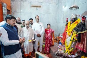 मुख्यमंत्री डॉ. यादव ने काली माता मंदिर में किए दर्शन-पूजन, प्रदेश की सुख-समृद्धि की कामना की